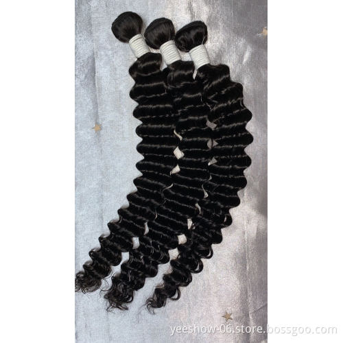 wholesale 8A 10A brazilian straight body kinky curly water deep wave 100% virgin human hair bundles with lace frontal closure